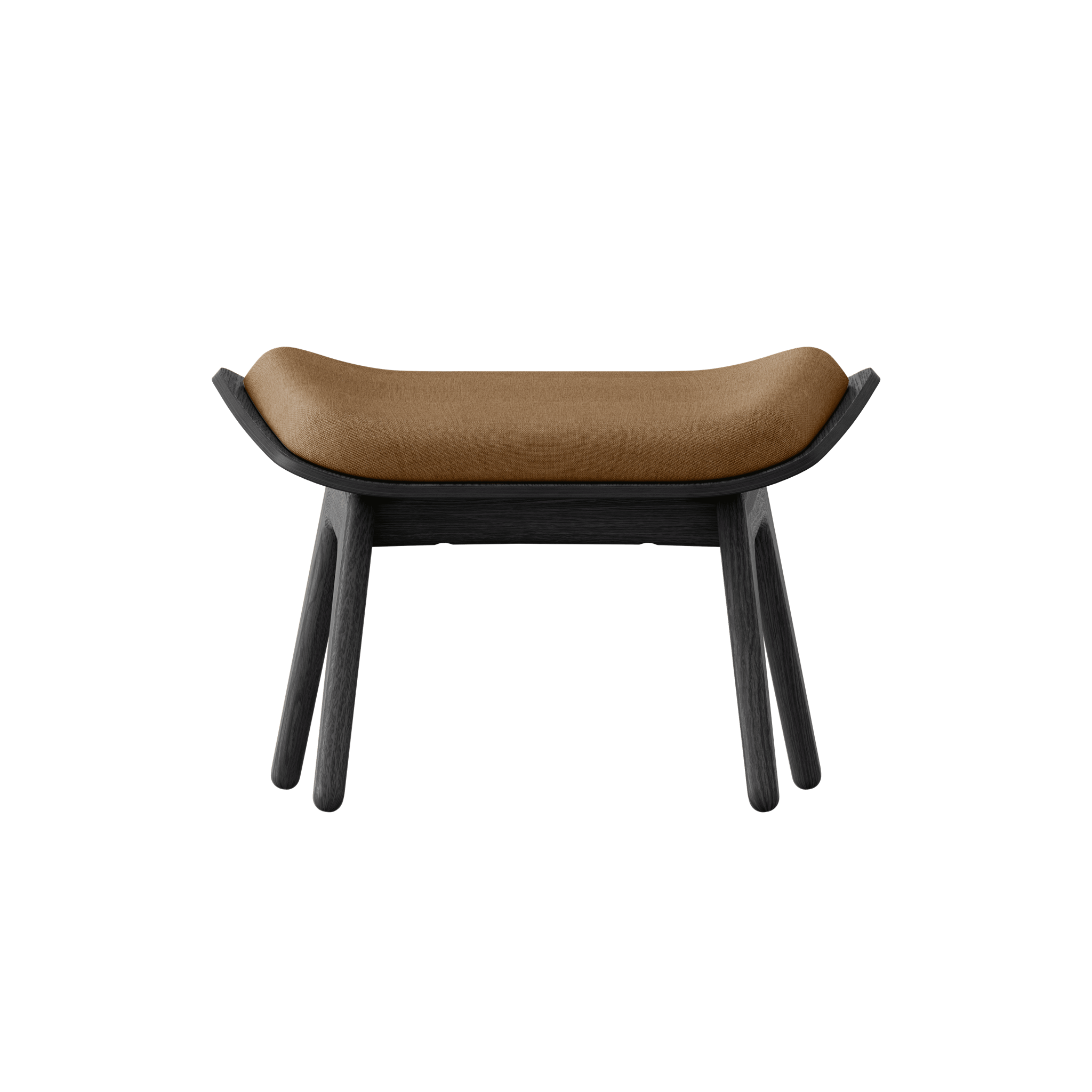 UMAGE Packshot 5116NC705 01 The Reader Ottoman Black Oak Sugar Brown