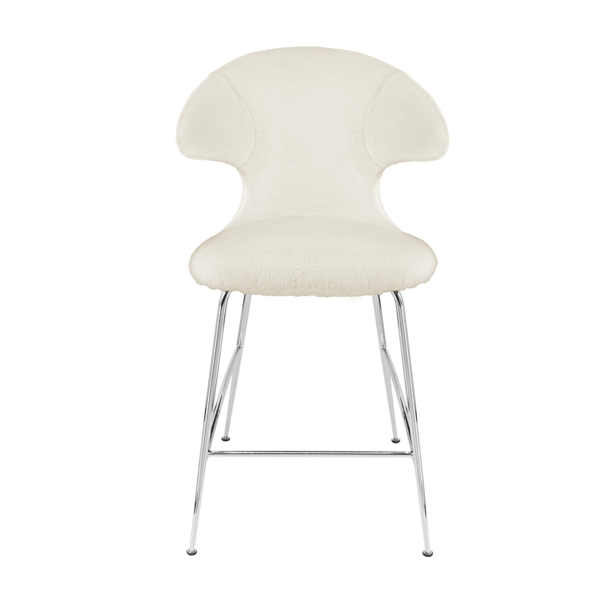 UMAGE Packshot Time Flies Counter Stool Chrome Teddy White 2 (2)